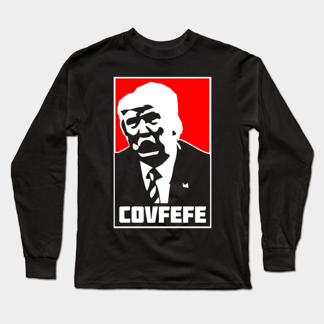 covfefe Long Sleeve T-Shirt by DinoIgnacio